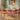 Quatropi Oscar & Angelica 4 Seater Glass-Topped Round Dining Set Burnt Orange & Cream