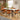 Quatropi Oscar & Cain 6 Seater Extendable Dining Set Burnt Orange & White Ceramic