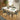Quatropi Oscar & Cain 6 Seater Extendable Dining Set Green & White Ceramic