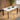 Quatropi Oscar & Cain 6 Seater Extendable Dining Set Yellow Gold & White Ceramic