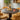 Quatropi Oscar & Pluto Contemporary 4 Seater Round Dining Set Yellow Gold & Grey Oak Wash