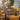 Quatropi Oscar & Ruben 6 Seater Extendable Dining Set Yellow Gold & Brown Wood
