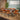 Quatropi Oscar & Ruben Large 6 Seater Extendable Dining Set Burnt Orange & Brown Wood