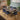 Quatropi Oscar & Ruben Large 6 Seater Extendable Dining Set Dark Blue & Brown Wood