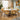 Quatropi Oscar & Rudie 8 Seater Round Extendable Dining Set Yellow Gold & Black-Veined White Ceramic