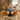 Quatropi Oscar & Venus 4 Seater Round Extendable Dining Set Burnt Orange & Black Ceramic
