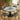 Quatropi Oscar & Venus 4 Seater Round Extendable Dining Set Green & Grey Ceramic