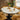 Quatropi Oscar & Venus 6 Seater Round Extendable Dining Set Yellow Gold & Light Grey Ceramic