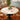 Quatropi Oscar & Venusia Modern 6 Seater Round Dining Set Orange & White Ceramic