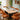 Quatropi Oscar & Zelda 6 Seater Extendable Dining Set Burnt Orange & Rustic Blue Ceramic