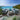 Quatropi Outdoor Large U-Shape Garden Corner Sofa Aluminium Sky Blue 340x255cm
