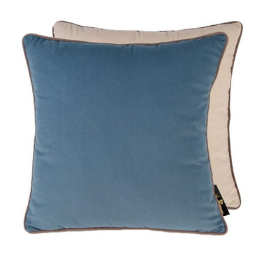 Quatropi Paul Moneypenny Twofaced Blue And Champagne Scatter Cushion 43cm