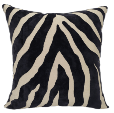 Quatropi Paul Moneypenny Zebedeedodah Black Scatter Cushion 43cm