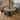 Quatropi Peyton & Glasgow Wooden 8 Seater Round Dining Set Dark Grey & Reclaimed Oak