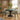Quatropi Piper & Venus 4 Seater Round Extendable Dining Set Green & Black Ceramic