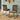 Quatropi Premium 7 Seater Extendable Corner Bench Dining Set Green & Grey Ceramic LR2