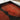 Quatropi Premium Hand-Painted Glossy Large Square Wooden Tray Red & Black 50cm
