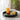 Quatropi Premium Large Round Wooden Tray Black 40cm