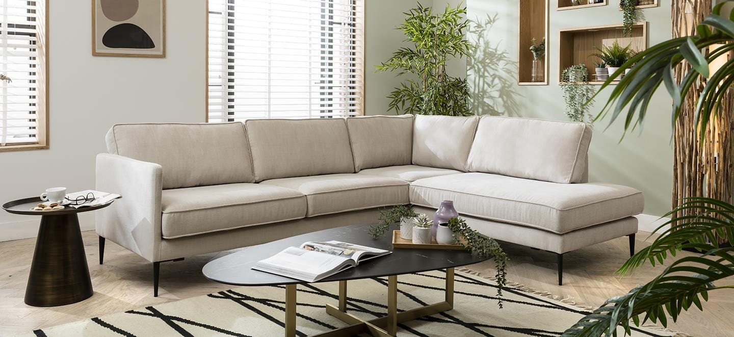 Quatropi Quatropi 4 Seater Corner Sofa - Modern L-Shape Design - Choose Your Fabric - 256x200cm