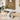 Quatropi Quatropi 6 Seater Dining Set - White Glass Pedestal Table & Leather Chairs