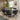 Quatropi Quatropi Designer 6 Seater Ceramic Marble Dining Set Grey Swivel Chairs