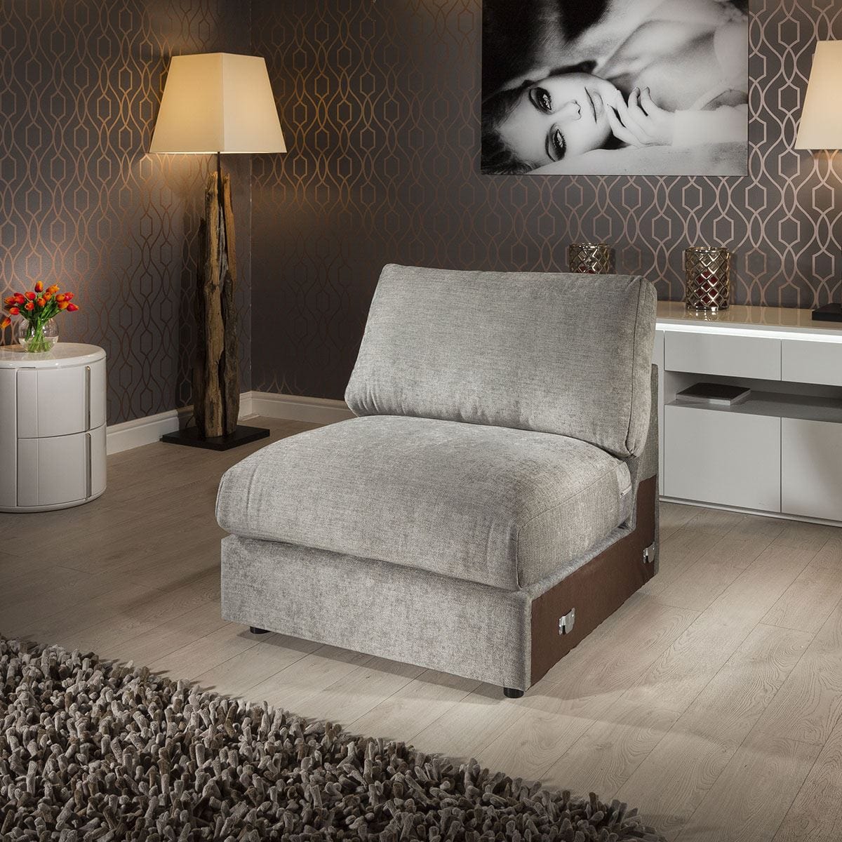 Quatropi Quatropi Gala Range 0.9m Modular Sofa Settee Add on Middle Section 90