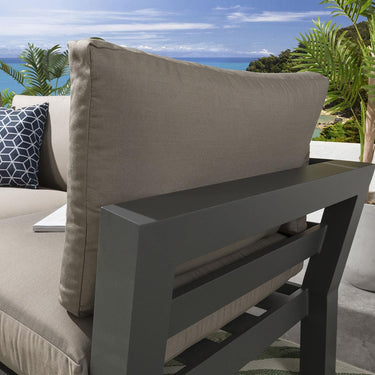 Quatropi Quatropi Large 4 Seater Outdoor Sofa - Modular Garden Set 5pc Beige