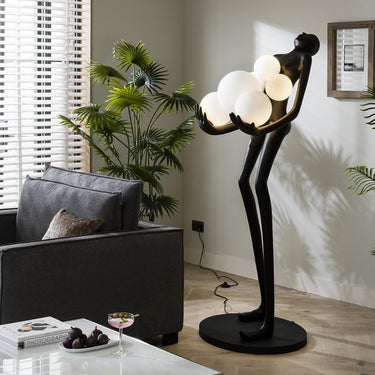Quatropi Quatropi Large Sculpture Floor Lamp Silhouette Feature 180cm - Bubble LED Light