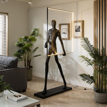 Quatropi Quatropi Large Sculpture Floor Lamp Silhouette Feature 220cm - Square LED Light