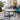 Quatropi Quatropi Round Coffee Table Modern Grey Marble-Effect Ceramic Top 90cm