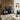 Quatropi Quatropi Shagreen TV Stand 185cm Gold - Black Oak Unit, 4 Doors, Open Storage