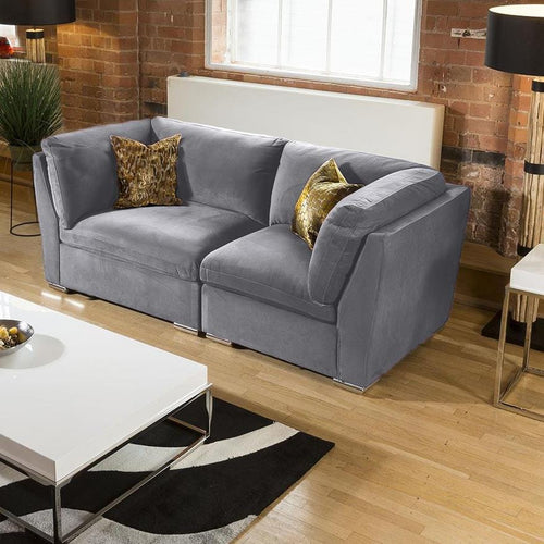 Quatropi Super Comfy Mikey Sofa Medium Grey 2 Seater Settee
