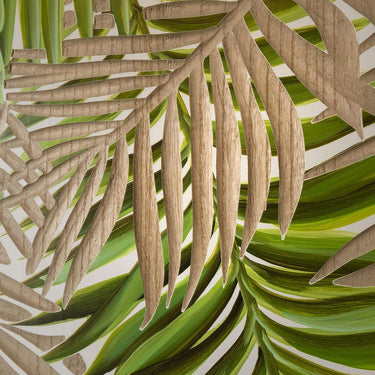 Quatropi Quatropi Wall Art - Hand Carved White Wood Wall Decor Panels - 120x120cm