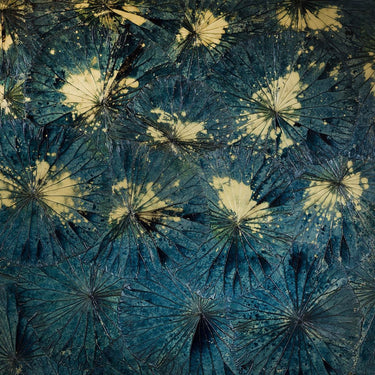 Quatropi Quatropi Wall Art - Large Hand Painted Green & Blue Wall Decor - 180x150cm