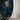 Quatropi Quatropi Wall Art - Round Hand Painted Blue Wall Decor With Frame - 100cm