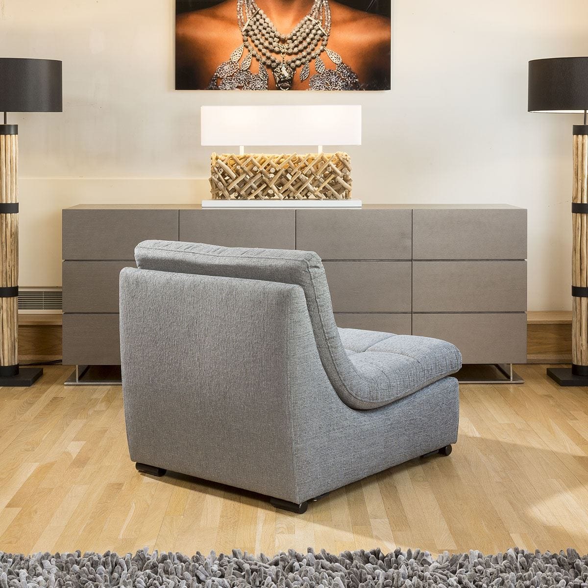 Quatropi Relax Premium Desginer Sofa Middle Piece Single Chair 80cm Wide