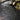 Quatropi Round Black Glass Coffee Table with Gold Frame Modern Black and Gold Design 100cm