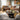 Quatropi Round Black Glass Coffee Table with Gold Frame Modern Black and Gold Design 100cm