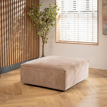 Quatropi Rupert Footstool Section Fawn 98x98cm