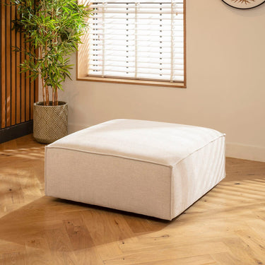 Quatropi Rupert Footstool Section Natural 98x98cm