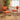 Quatropi Sasha Cord Fabric Carver Dining Chair Terracotta Orange