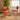 Quatropi Sasha Cord Fabric Carver Dining Chair Terracotta Orange