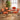 Quatropi Sasha Cord Fabric Carver Dining Chair Terracotta Orange