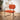Quatropi Sasha Cord Fabric Carver Dining Chair Terracotta Orange