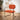 Quatropi Sasha Cord Fabric Carver Dining Chair Terracotta Orange
