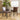 Quatropi Set of 2 Modern Faux Leather Kitchen Dining Room Chairs Brown