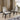 Quatropi Set of 2 Modern High Back Dining Chairs Luxury Beige Fabric Wood Legs