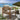 Quatropi Set of 2 Modern Outdoor Garden Armchairs Wood Effect Aluminium Cream