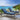 Quatropi Set of 2 Outdoor Garden Loungers Cushioned Sun Loungers Blue Aluminium