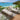 Quatropi Set of 2 Outdoor Garden Loungers Cushioned Sun Loungers Cream Aluminium